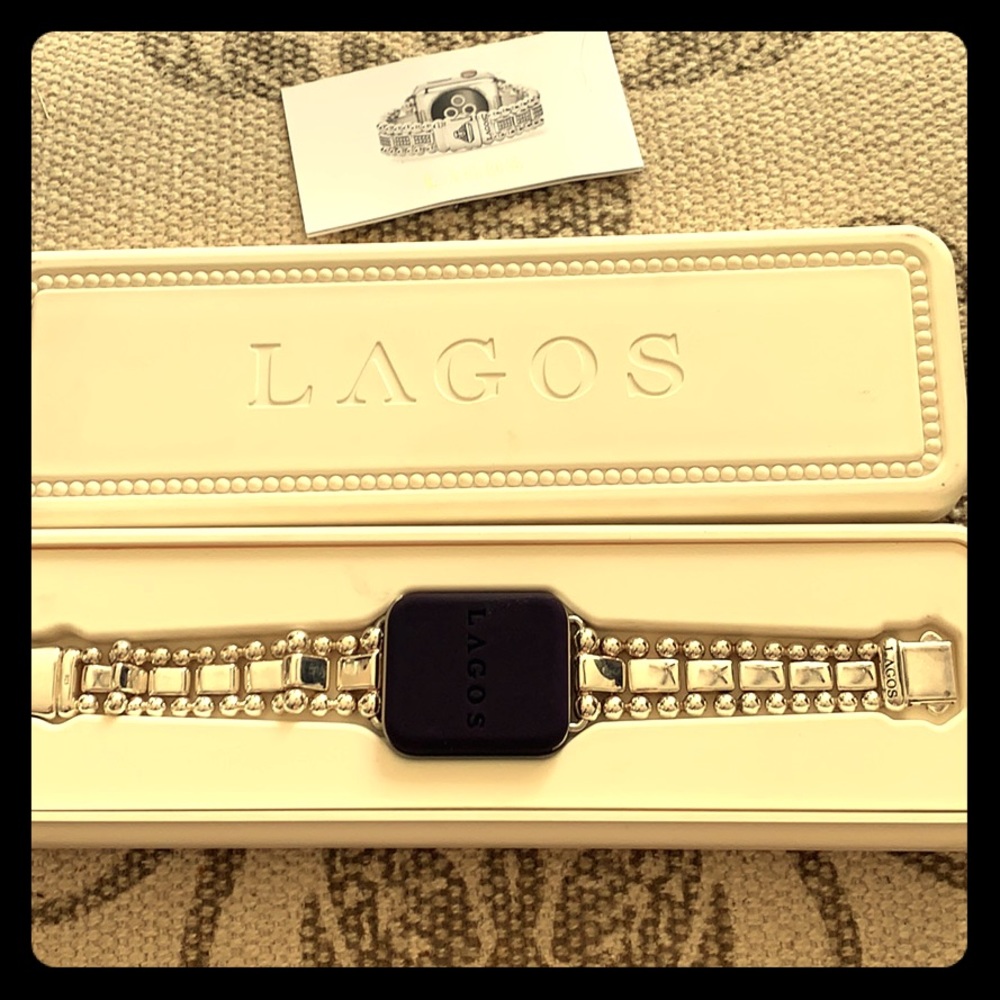Lagos Sterling Silver Apple Watch band